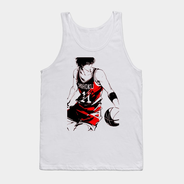 Kaede Rukawa Slam Dunk Tank Top by OtakuPapercraft